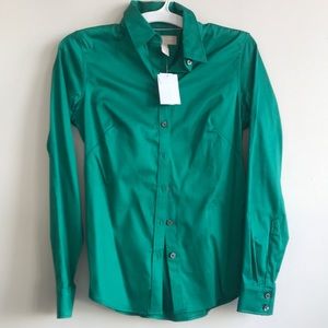 NWT Banana Republic green blouse